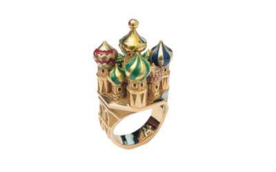 Bague architecture moscou en or Tournaire