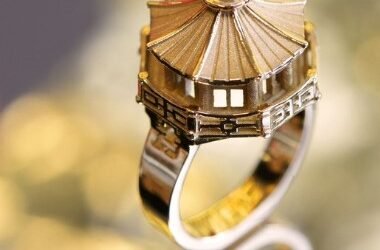 TOURNAIRE Pagode, collection architecte, bague