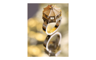 Philippe TOURNAIRE Paris, bague modèle Pagode collection architecte