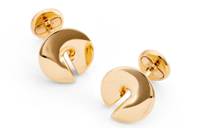 VHERNIER « Verso » paire de boutons de manchettes