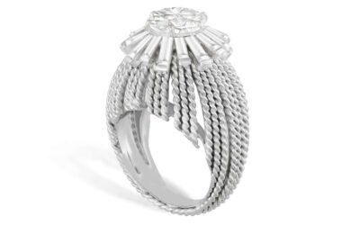 STERLE bague platine et diamant