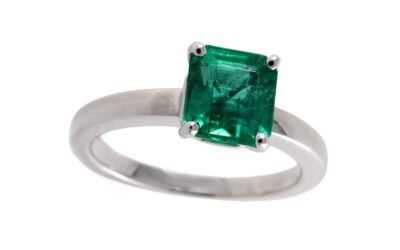 Bague émeraude de Zambie de 2,05 carats